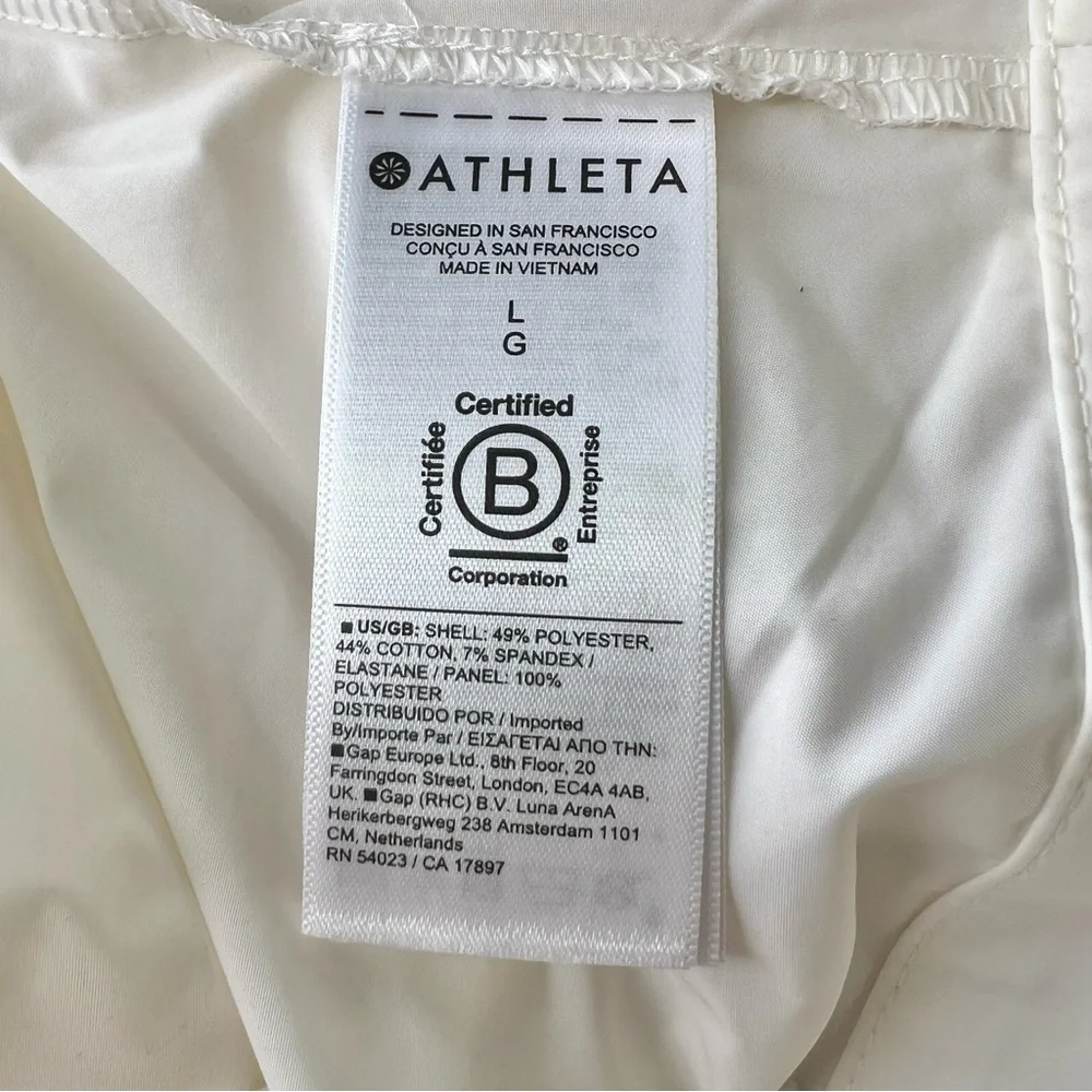 Athleta Ivory Magnolia White Triumph Hybrid Crewneck Sweatshirt Sz L NWT - Picture 10 of 16